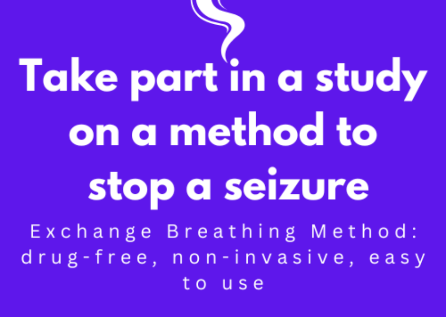 Graphic on take part in a study on a method to stop seizures